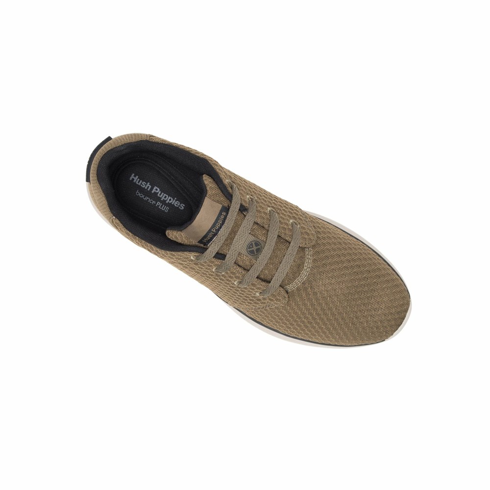 Tenis Hush Puppies Hombre Ofertas Good Shoe Encaje Verde Oliva